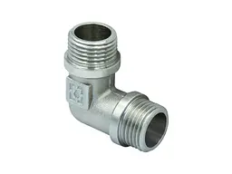 Кут RAFTEC 1/2" латунь, ЗЗ, DN15, нікель, UN01