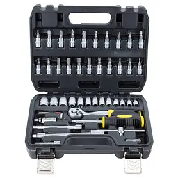 Набір насадок торцевих і біт Sigma 1/4" 46 шт CrV mid (6003511) - мініатюра 4