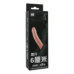 Насадка на член Baile Penis Sleeve Flesh 6, +3 см (тілесний) - мініатюра 8