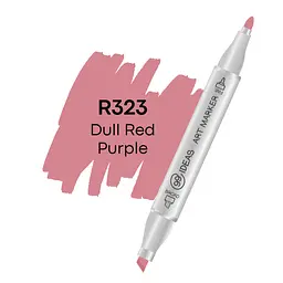 Маркер двосторонній Тьмяний червоно-фіолетовий, R323, 99IDEAS