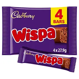 Шоколадні батончики Cadbury Wispa 4 Pack 102 г