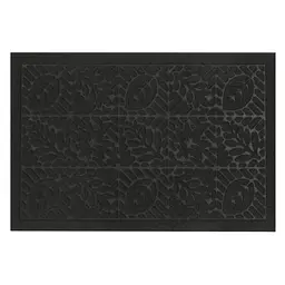 Килимок придверний Eco Fabric Листя без кромки чорний 40 х 60 см (4060-006) - мініатюра 3
