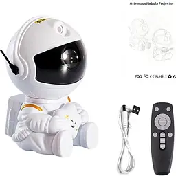 Проектор зоряного неба Астронавт із зіркою Mini White [111482] - мініатюра 4