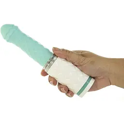 Розкішний вібратор-пульсатор Pillow Talk з присоскою - Feisty Thrusting Vibrator Teal - мініатюра 6