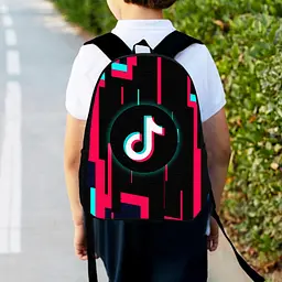 Рюкзак дитячий Тік Ток "TikTok", 34х27см, міський ранець для хлопчика з принтом (00420)
