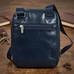 Чоловіча сумка Tony Perotti Italico 6056G-15 (90098) Синя - мініатюра 2