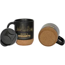 Кухоль керамічний Warner Bros. Harry Potter Hogwarts з кришкою та підставкою 340 мл чорний (55001785) - мініатюра 3