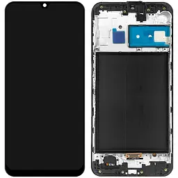Дисплей Samsung M305 Galaxy M30 чорний, Amoled, оригінал PRC, з рамкою