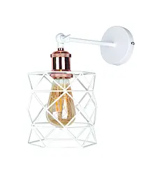 Бра настінне Levistella 756WPR105F-1 WH+RG, E27, білий метал, стиль лофт