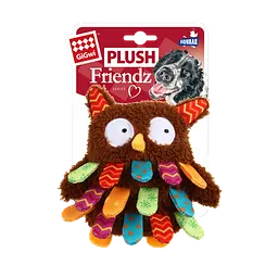 Іграшка для Собак Gigwi Plush Friendz Сова з пищалкою 17 х 11 х 4 см - мініатюра 5
