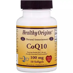 Коензим Q10 Healthy Origins Kaneka (COQ10) 100 мг 10 желатинових капсул