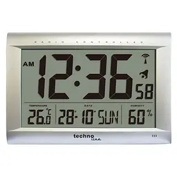 Настінний годинник Technoline WS8009 Silver (WS8009) - мініатюра 2