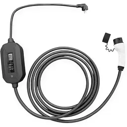 Кабель зарядний Digitus EV Single Phase, 230V, 8-16А, 5 m, Schuko to Type 2, з блоком керування та і teh0018831