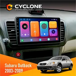 Штатна магнітола Subaru Outback 2003-2009 Cyclone C9-001 2x32 CPL Cyclone (НФ-00002838)