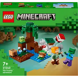 Конструктор LEGO Minecraft Приключения на болоте 65 деталей (21240)