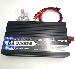 Автоінвертор 12 V-220 V перетворювач напруги з чистою синусоїдою для котла, насоса та холодильника 3500 W Eryuan 12 V-220 V 3500 Вт