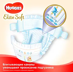 Набір підгузків Huggies Elite Soft 5 (12-22 кг), 112 шт. (2 уп. по 56 шт.) - мініатюра 3