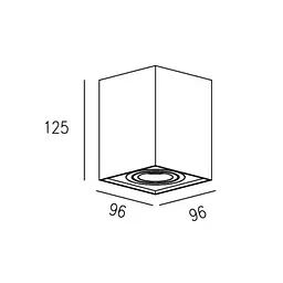 Світильник точковий Zuma Line 89200-BK QUADRO - мініатюра 2