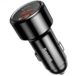 Автомобільний зарядний пристрій Baseus Magic Series QC with Display 1USB + 1Type-C CCMLC2OC-01 Black