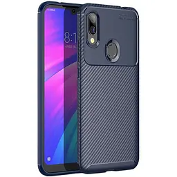 Чехол-накладка Toto TPU Carbon Fiber 1.5 mm Case Xiaomi Redmi 7 Dark Blue