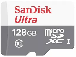 Карта памяти SanDisk Ultra microSDHC UHS-I+SD адаптер 128 GB (SDSQUNR-128G-GN3MA)