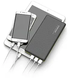 Зовнішній акумулятор Power Bank Pineng PN-917 20000mAh (Чорний) - мініатюра 7