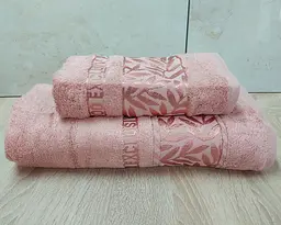 Набір турецьких бамбукових махрових рушників Cestepe 50х90+70х140 Bamboo Chery Terracotta
