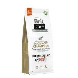 Сухий корм Brit Care Dog Hypoallergenic Dog Show Champion для виставкових собак, з лососем і оселедцем 12 кг (арт.172228/559107)