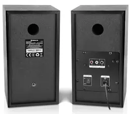 Колонки 2.0 REAL-EL S-305 Black, 2 x 20 Вт, МДФ, живлення від 220V, керування спереду - мініатюра 2