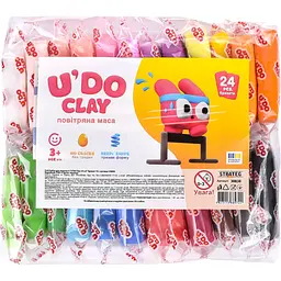 Набір для творчості Strateg U'DO Clay 240 г (10 г x 24 шт.) (30838)