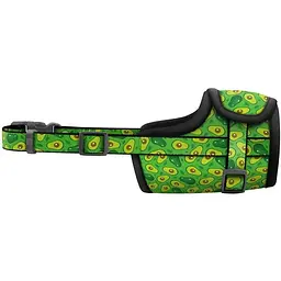 Намордник для собак Waudog Nylon Авокадо, пластиковий фастекс №1 (14-20 см) (5366) - мініатюра 2