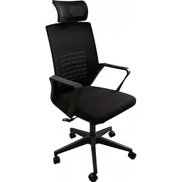 Офісне крісло GT Racer B-114H Black [123050] - мініатюра 2