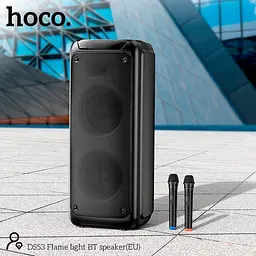 Колонка бездротова — караоке Hoco DS53 Flame light BT speaker DS53 2*40W (120W Max) з 2 мікрофонами - мініатюра 7