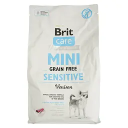 Сухий корм для собак мініатюрних порід з чутливим травленням Brit Care GF Mini Sensitive з олениною 2 кг - мініатюра 2