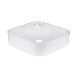 Умивальник Qtap Stork 430x430x125 White QT15116137W, Білий - мініатюра 4