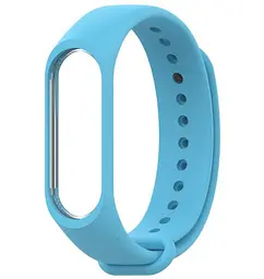 Силіконовий ремінець Watchbands usual для Xiaomi Mi Band 3 блакитний (WB0013MI3BLUE) - мініатюра 2