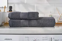 Рушник махровий Ardesto SuperSoft 30х50 см 100% бавовна темно-сірий (ART2230MC)  - мініатюра 9