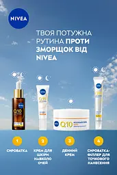 Крем для шкіри навколо очей відновлюючий NIVEA Q10 Energy проти зморщок з коензимом Q10 та вітаміном C 15 мл - мініатюра 6