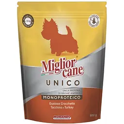 Сухий корм для собак малих порід Morando Migliorcane Unico індичка 7.2 кг (9 шт. х 800 г)