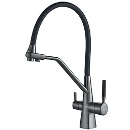 Змішувач для кухні під осмос Globus Lux GLLR-0700-L-11-01 000024668 Графіт - мініатюра 7