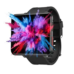 Смарт-годинник 4G Lemfo LEMT 3G+32G з Sim картою силіконовий ремінець black black (16720) - мініатюра 4