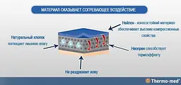 Епікондилітний неопреновий налокітник із подушечками 4301 Orliman XS/1 : 21-24 - мініатюра 2