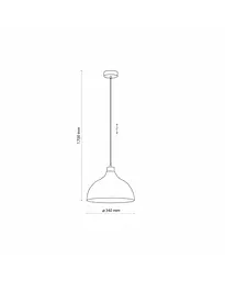 Підвісний світильник TK Lighting 5665 Cap E27 1x15W IP20 - мініатюра 3