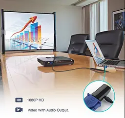 Конвертер-адаптер HDMI (папа) на VGA (мама) - мініатюра 4