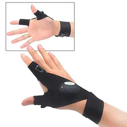 Рукавички із вбудованим ліхтариком Glove Light рукавички із ліхтариком! - мініатюра 2
