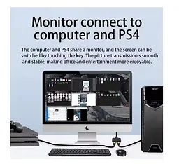 HDMI сплиттер-свитч двунаправленный HDMI 2.0 Switch 2x1 or Splitter 1x2 VEGGIEG VHD01 - мініатюра 6