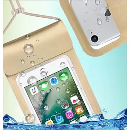 Чохол Primo Diver водонепроникний універсальний для смартфонів до 6.0" Gold - мініатюра 2