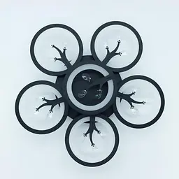 Керована світлодіодна SMART люстра KALYNA 80 Вт 550x105 мм Чорна ESLLSE - мініатюра 6
