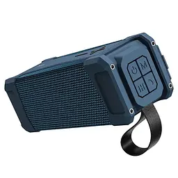 Акустика бездротова Hoco HC6 Magic sports BT speaker IPX5 портативна колонка синя - мініатюра 2