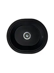 Кухонна мийка Adamant CIRCUM антрацит 500x425x180 мм, без крила 50 см